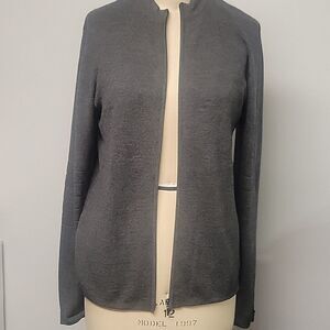 Kenneth Cole zip cardigan, size L